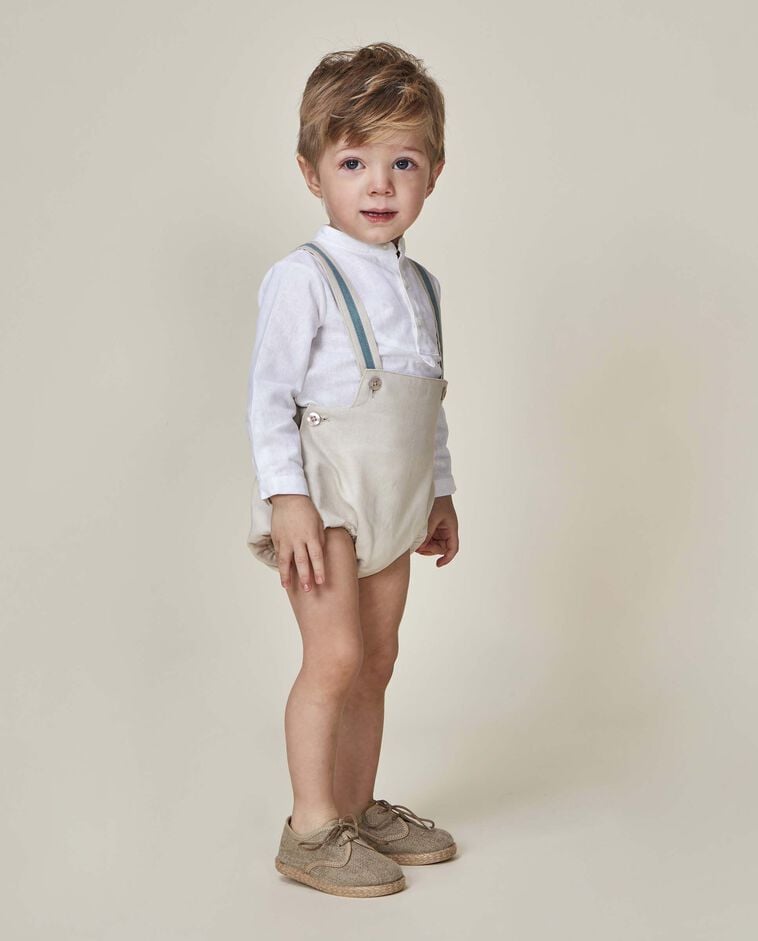 Camisa padeira linho branco/a