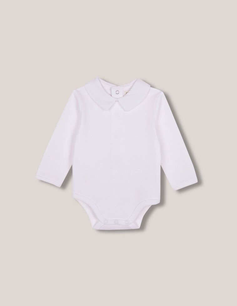 Body col popeline blanc