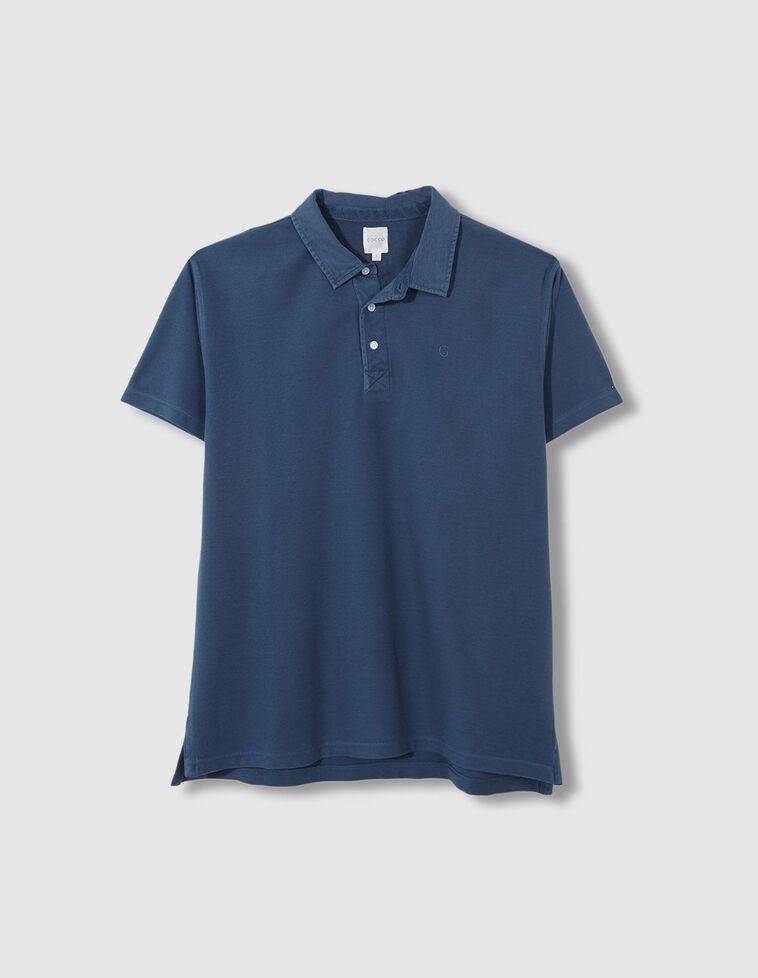 Polo a manica corta color grigio