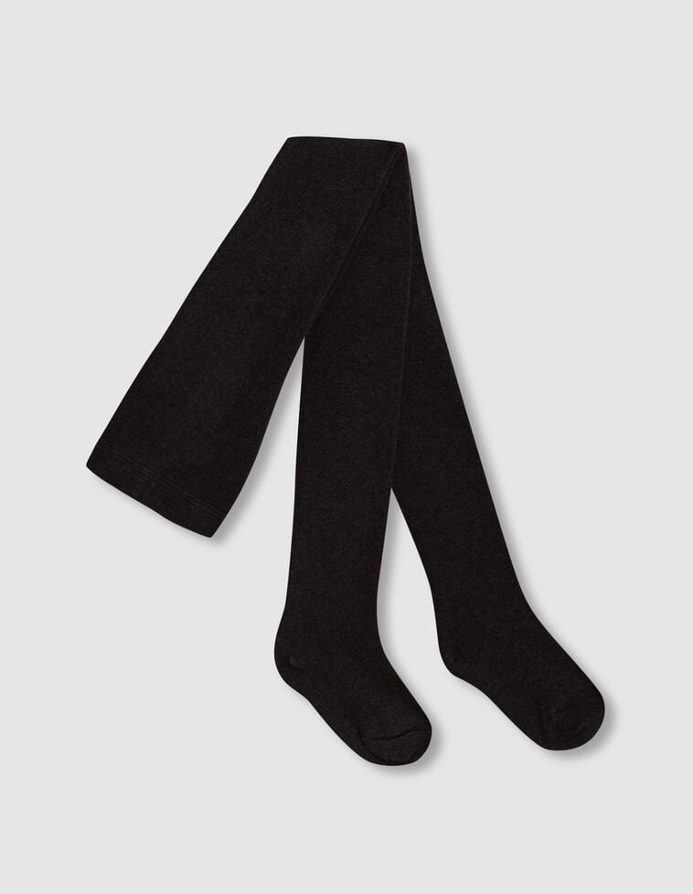 Collants basiques unis gris