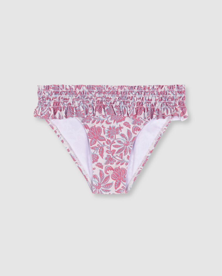 Maillot de bain imprim&eacute; fleurs indiennes beige clair