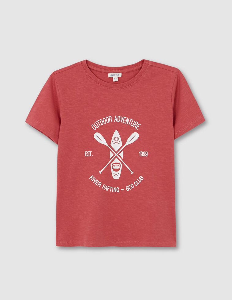 T-shirt com remo  morango