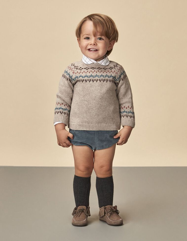 Maglione Con Greca Topo