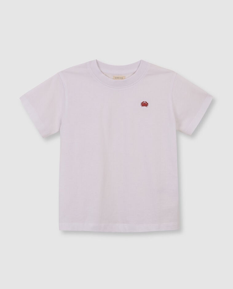 T-shirt crabe blanc