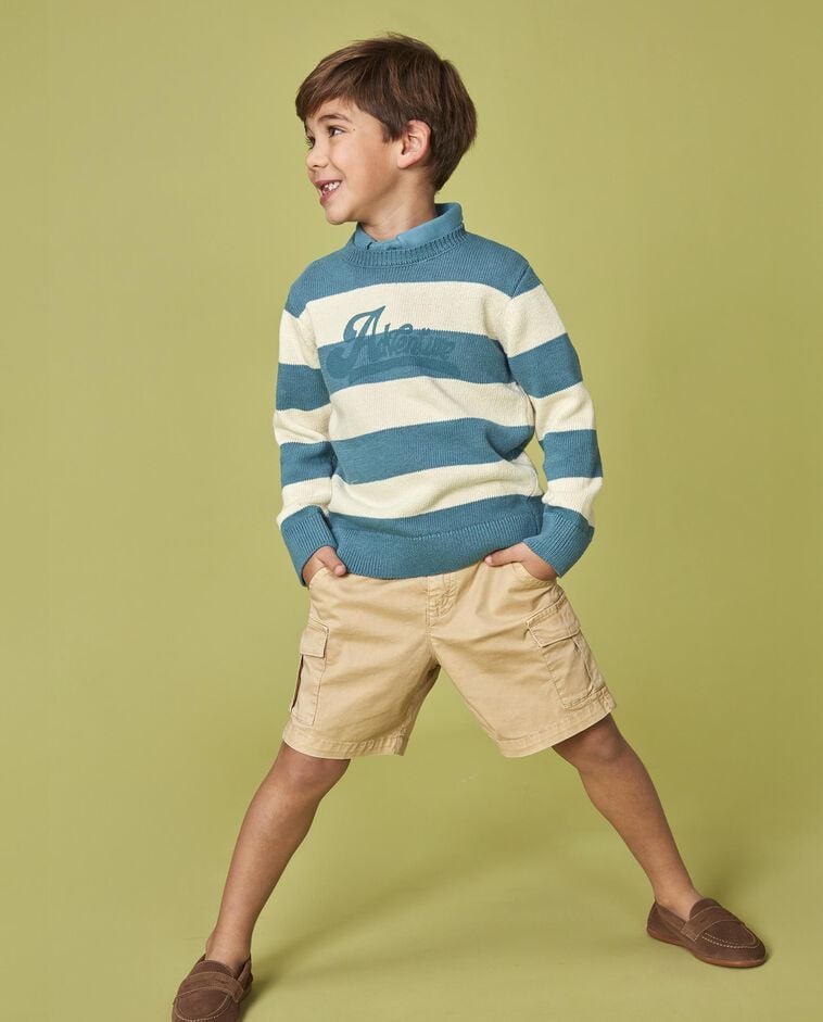 Pantaloni corti cargo marrone 