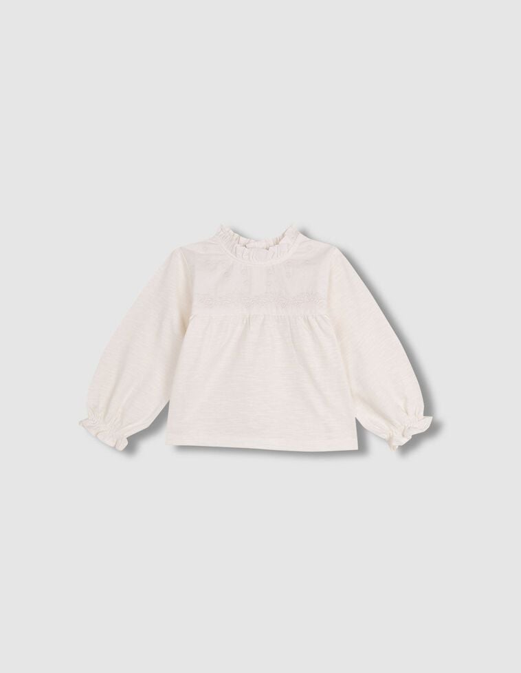 T-shirt brodé blanc