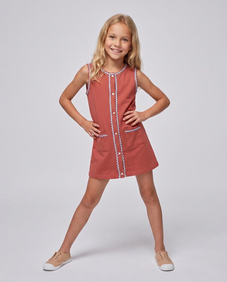 Vestido de malha rosa