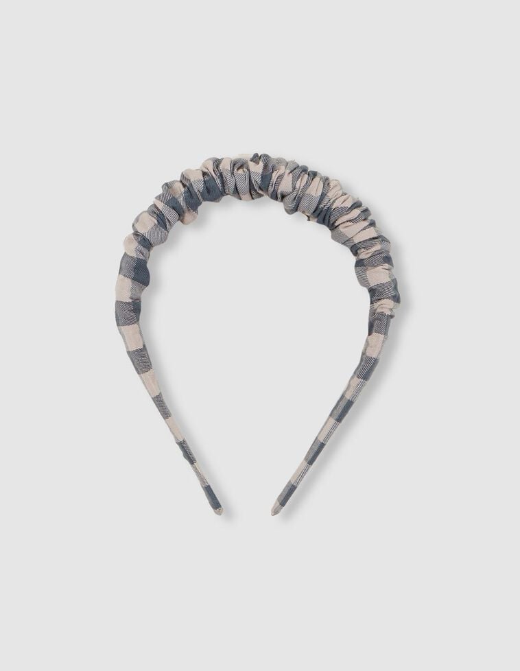 Diadema xadrez verde