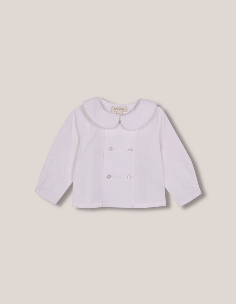 Chemisier blanc col bébé