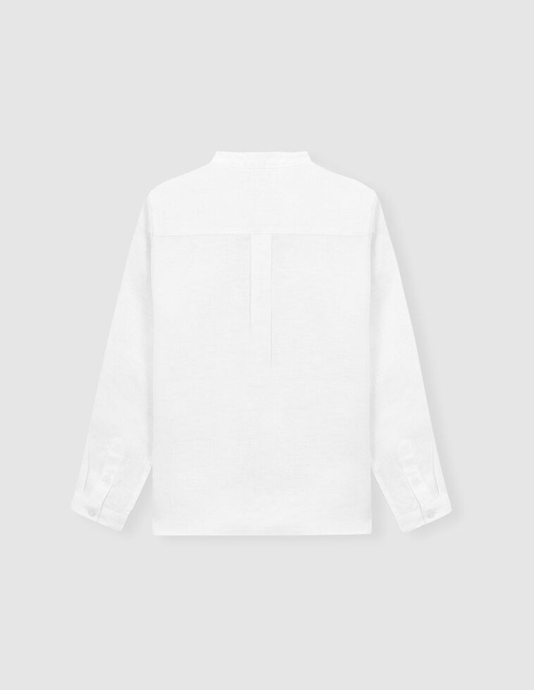 Chemise en lin blanc