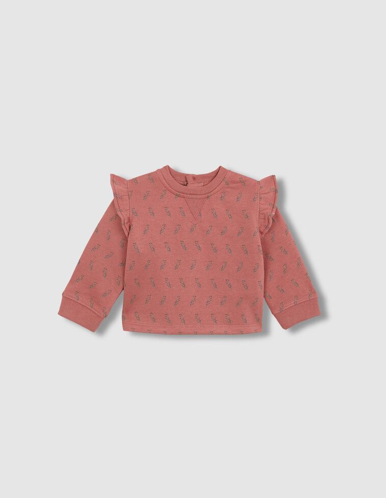 Sweat imprimé rouge