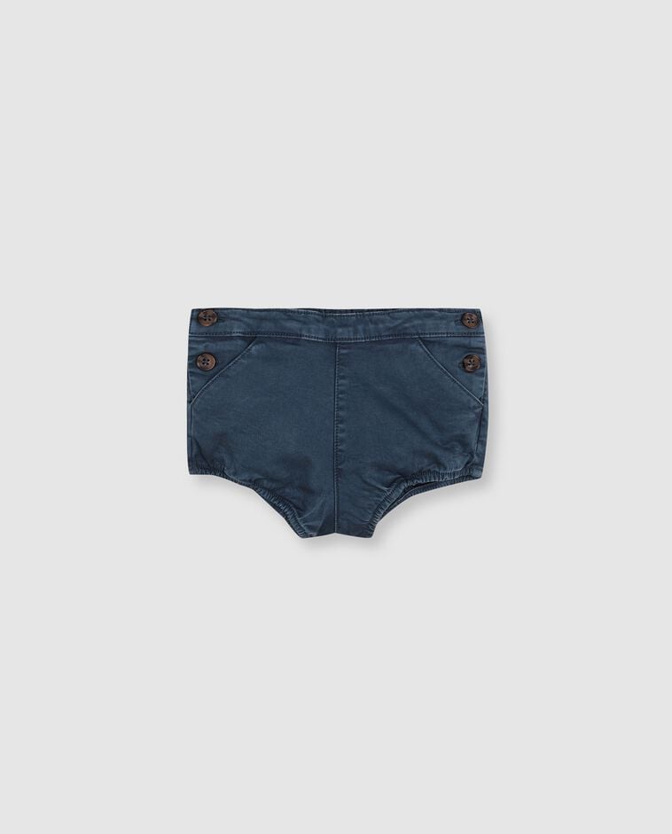 Pantaloncini verde in twill 