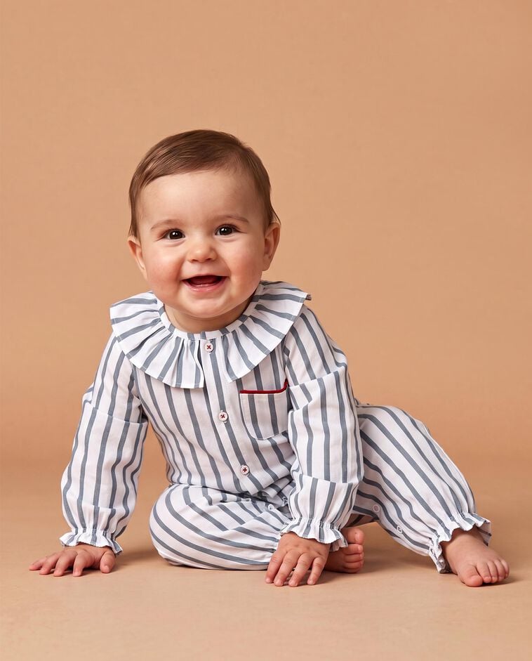 Pyjama en maille vert b&eacute;b&eacute;