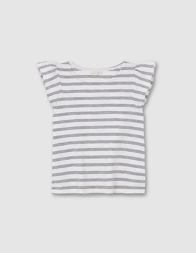 T-shirt com padrão de riscas  cinza escura