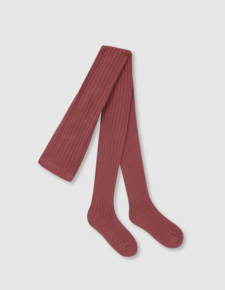 Calzamaglia basic a costine rosa