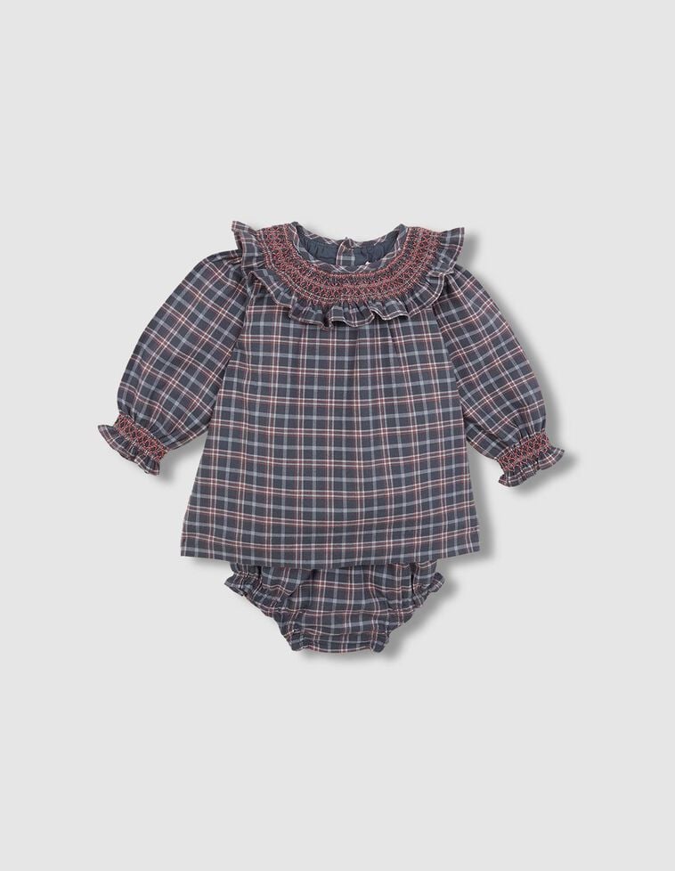 Robe à carreaux verts