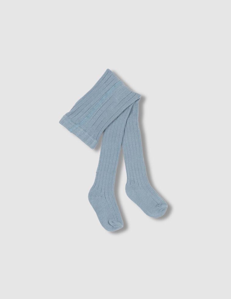 Calzamaglia a costine color turchese