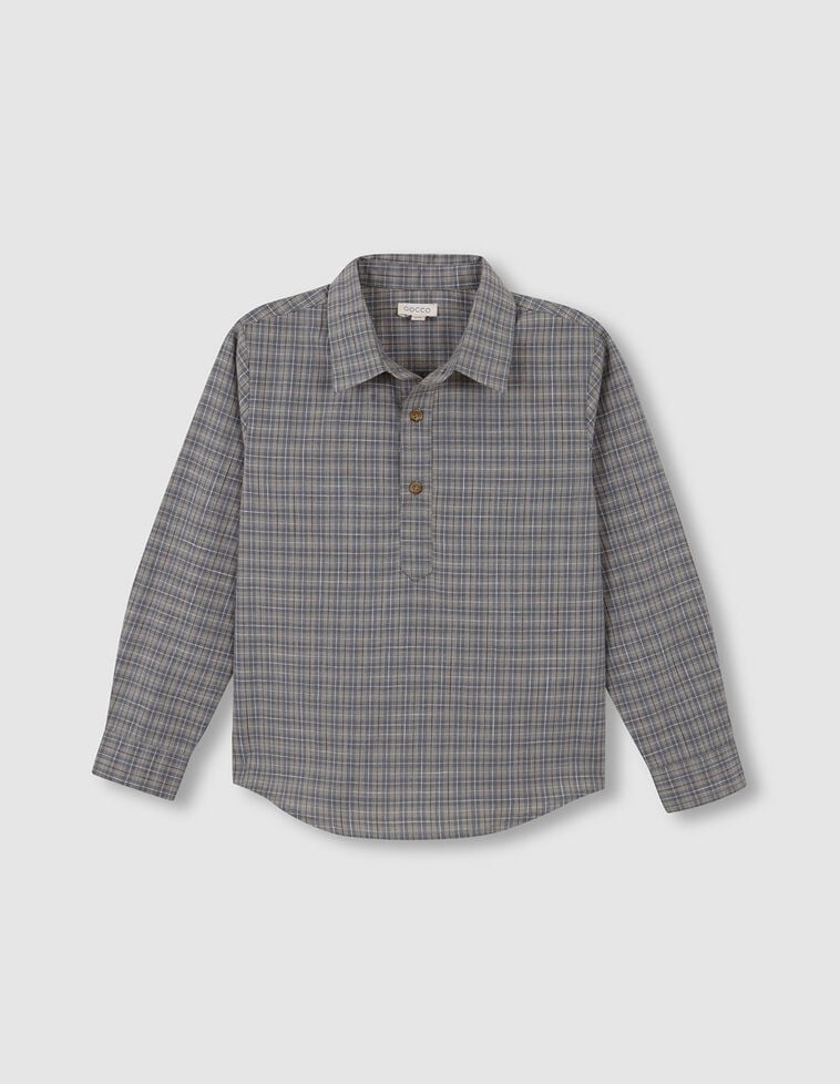 Chemise à carreaux verte