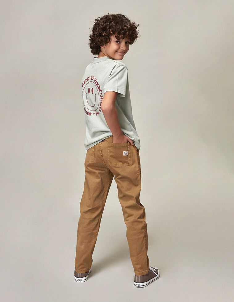 T-shirt vert imprimé point de vue