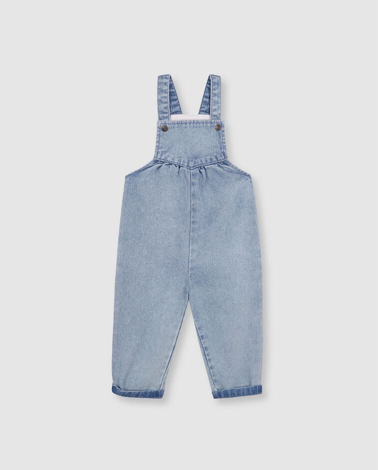 Salopette denim bleu clair b&eacute;b&eacute;
