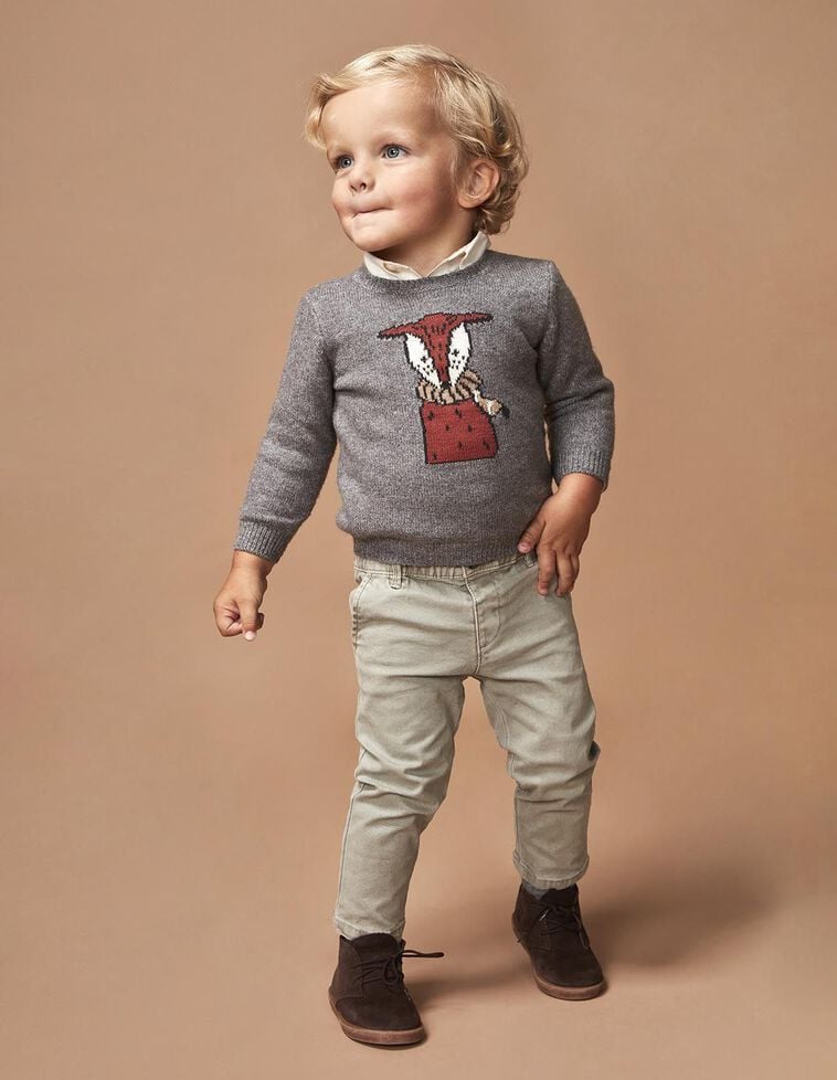 Pantalon long en caoutchouc gris