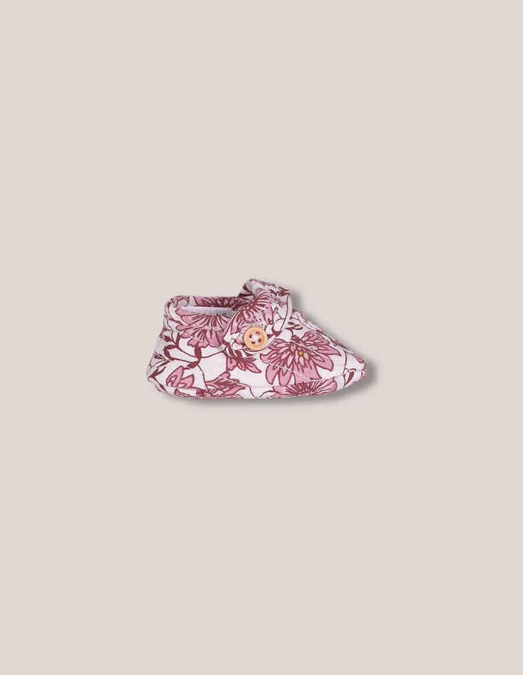 Babiestiefelchen mit Steppmuster in Rosa