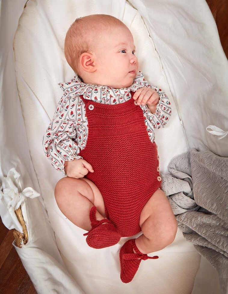 Ranita en tricot bordeaux