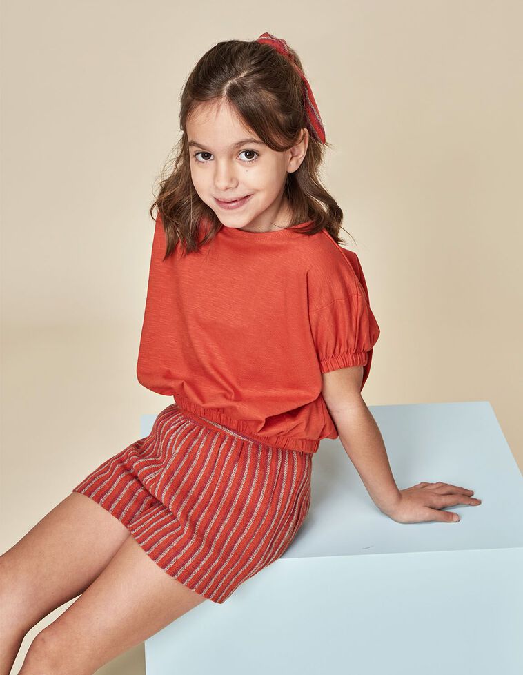 T-shirt gonflé orange