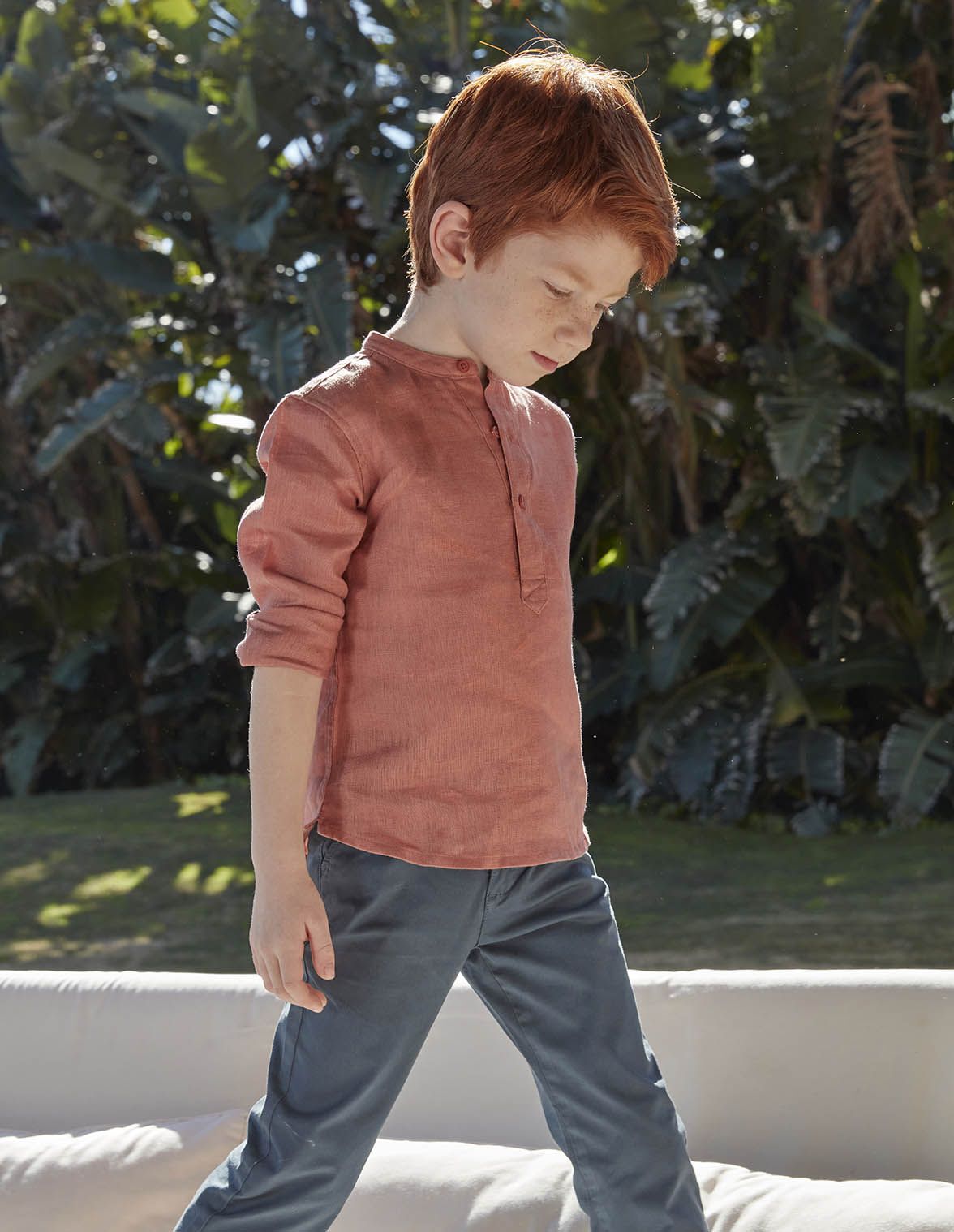 Camicia di lino bambino clearance
