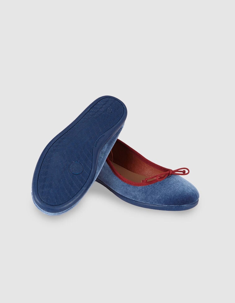 Ballerines à nœud pour maman bleues
