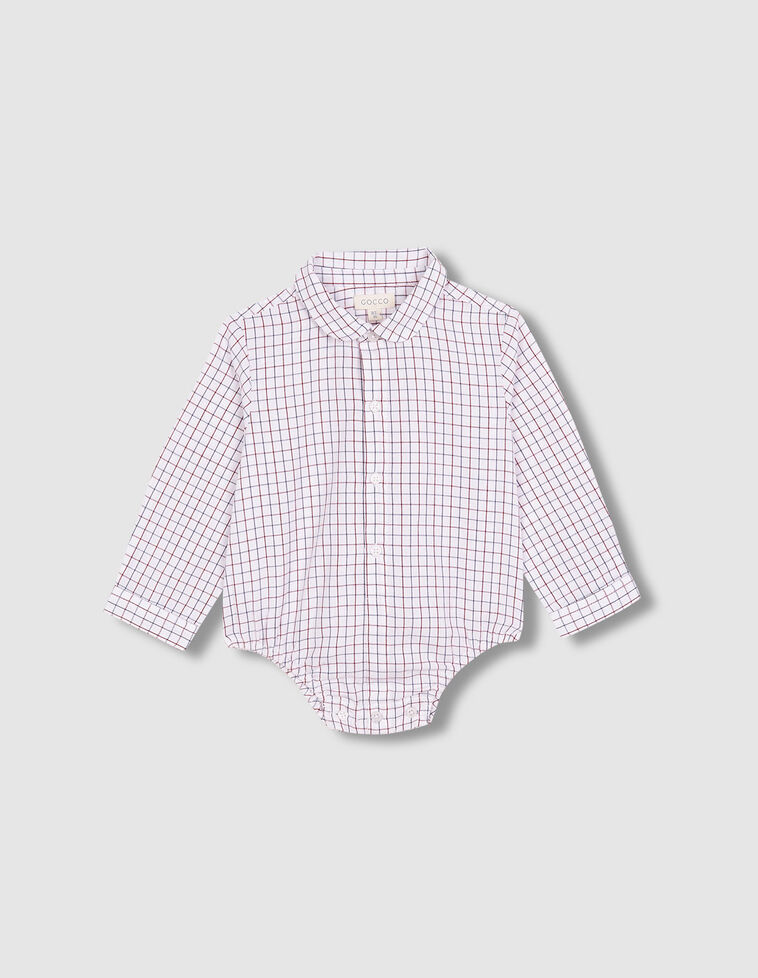 Chemise body col bébé blanc