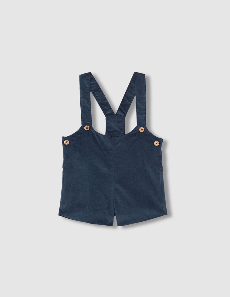 Short à bretelles avec détail vert sur le devant Short à bretelles avec détail vert sur le devant