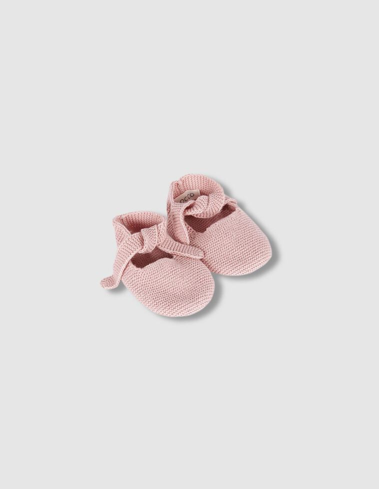 Chaussons vieux rose
