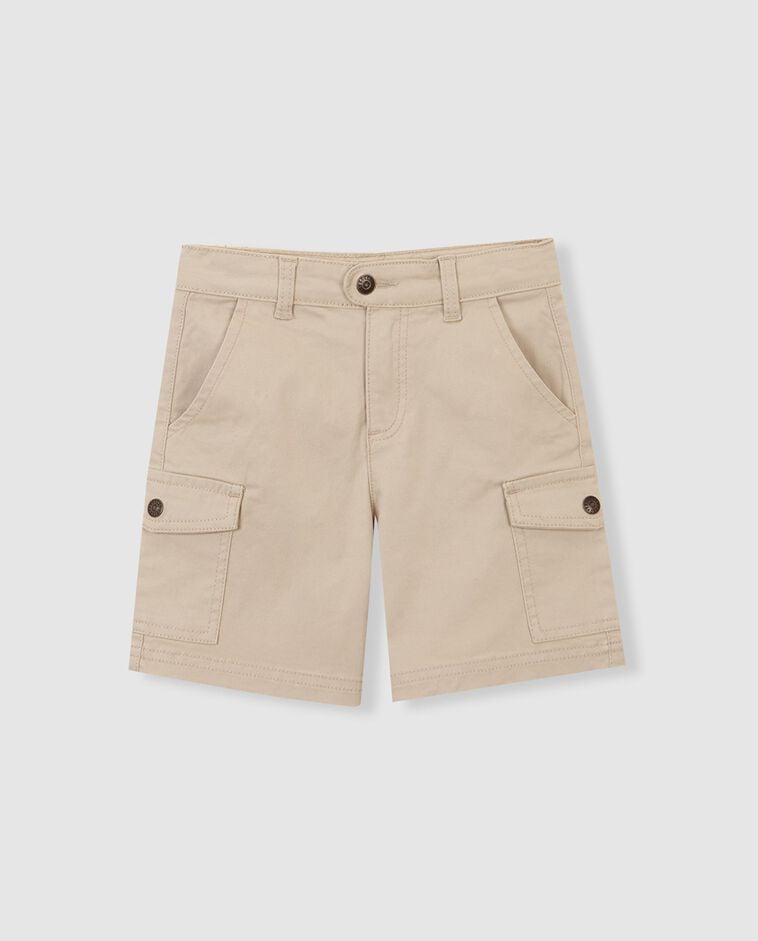 Short cargo couleur pierre gar&ccedil;on