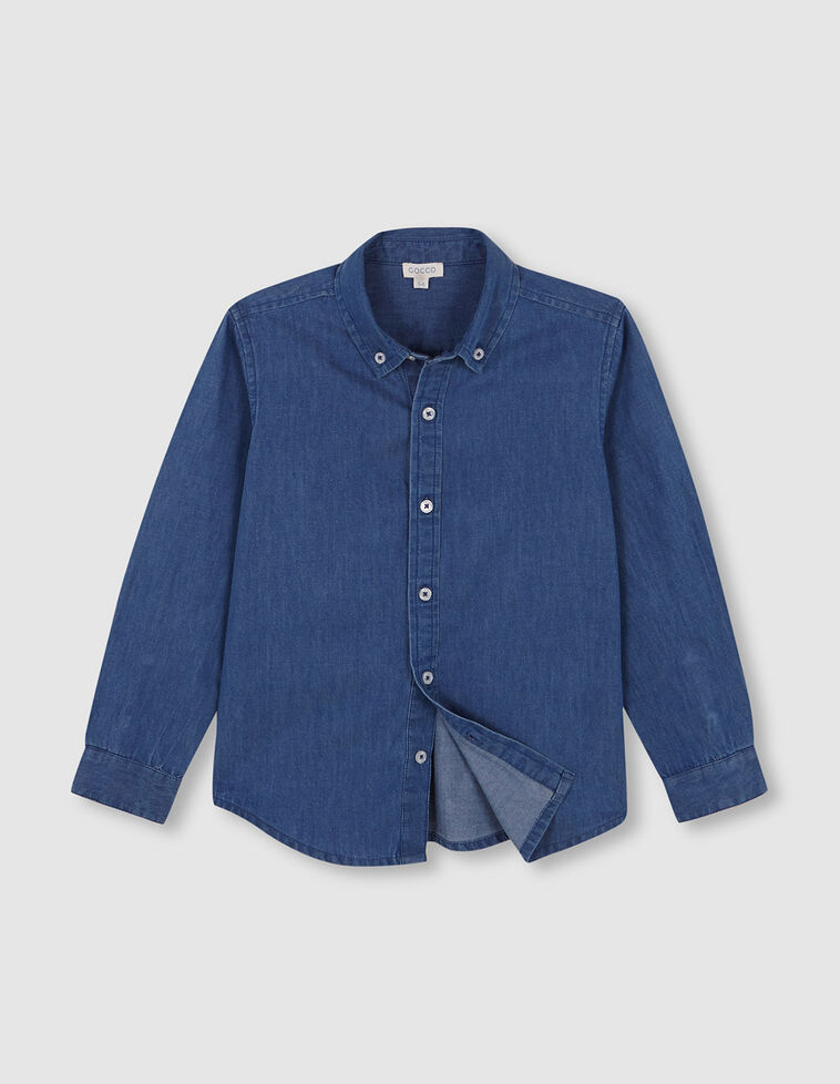 Chemise en jean bleu clair