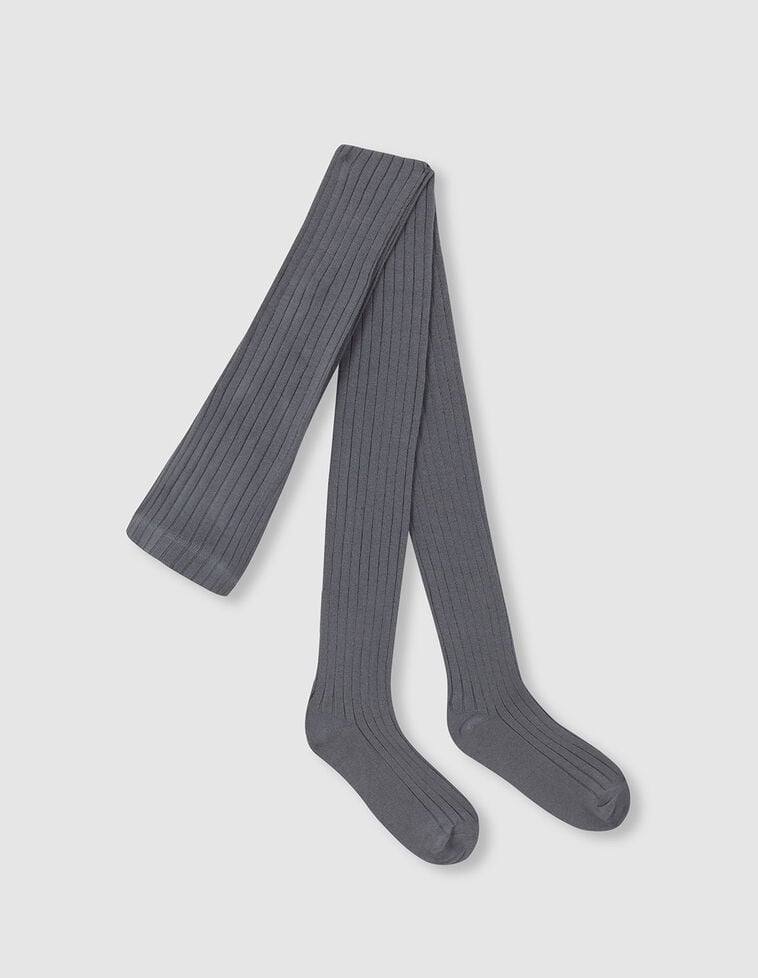 Calzamaglia basic a costine verde scuro