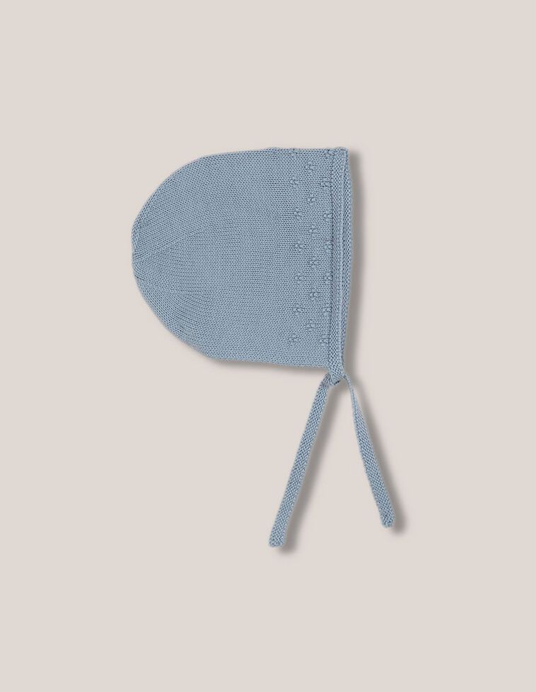 Capota de malha com orifícios azul claro