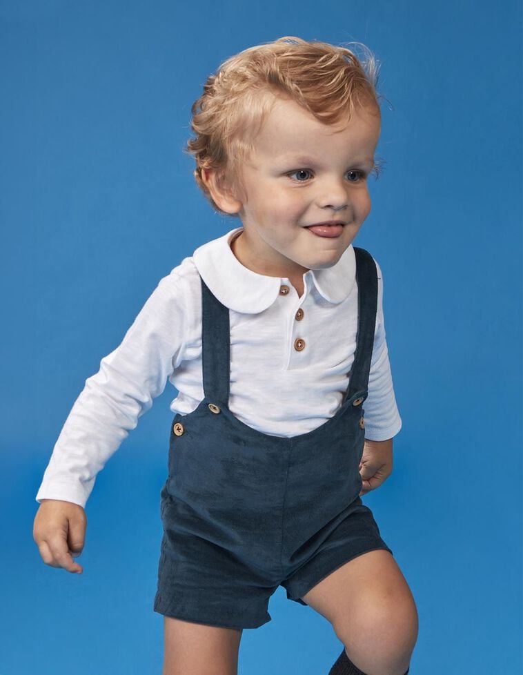 Calções com alças e detalhe frontal verde