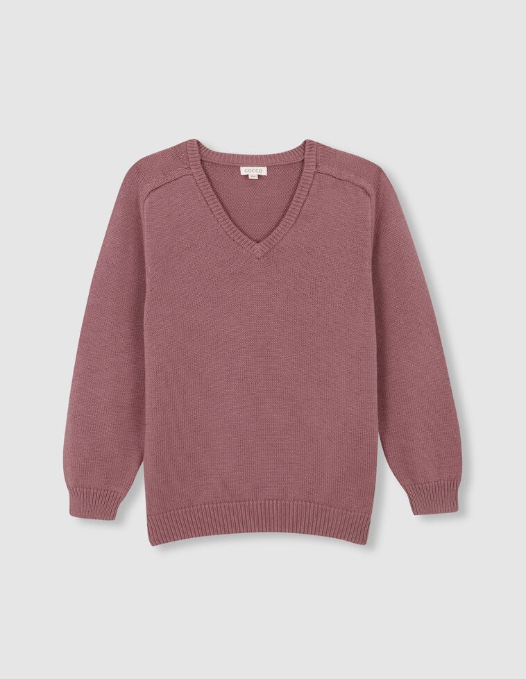 Pull basique violet