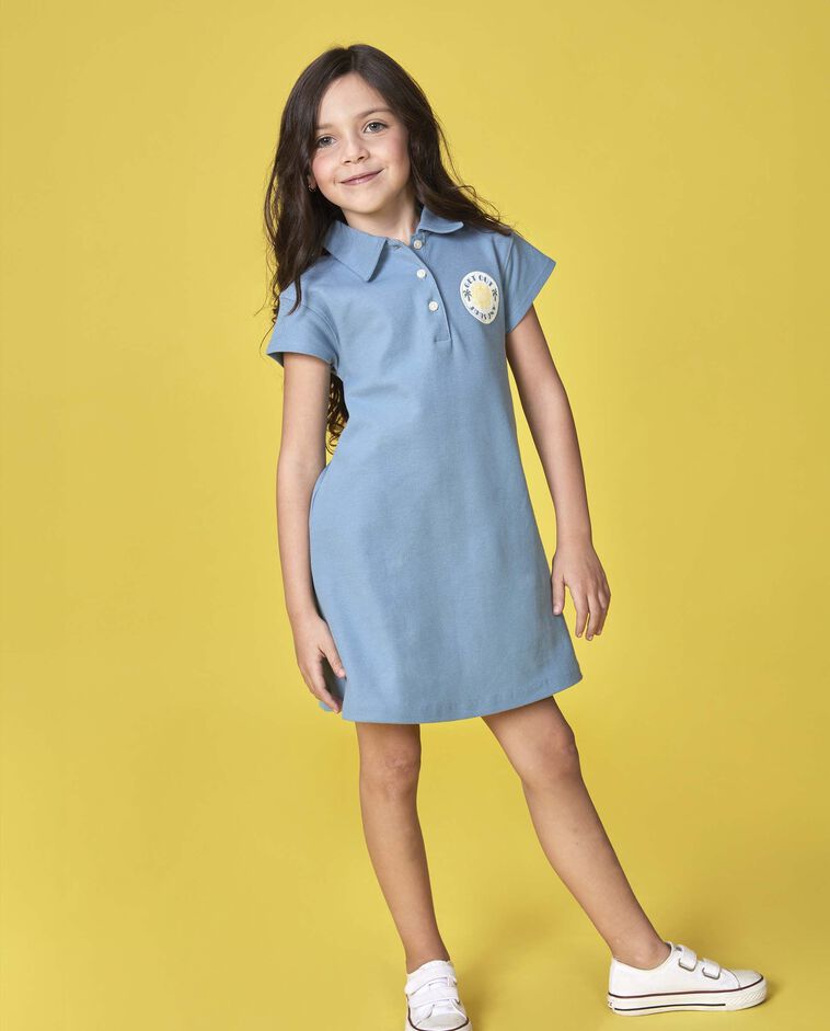Robe polo surf bleue