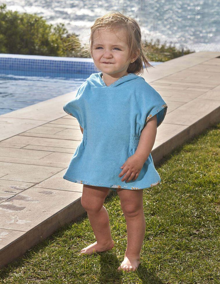 Capa de terry azul claro