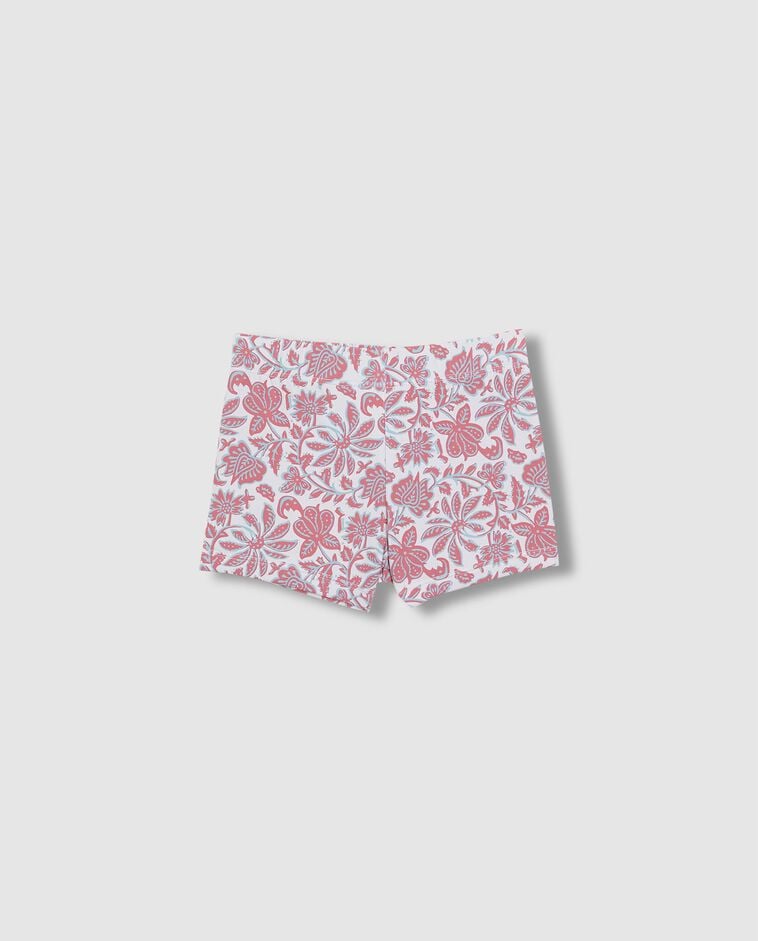 Maillot de bain imprim&eacute; fleurs indiennes rose