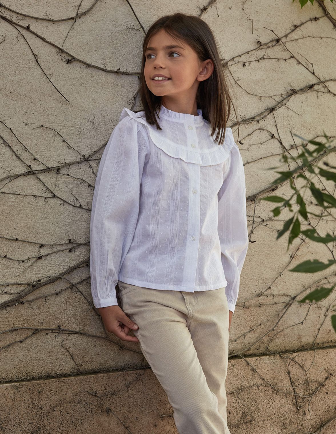Camicia con balze new arrivals