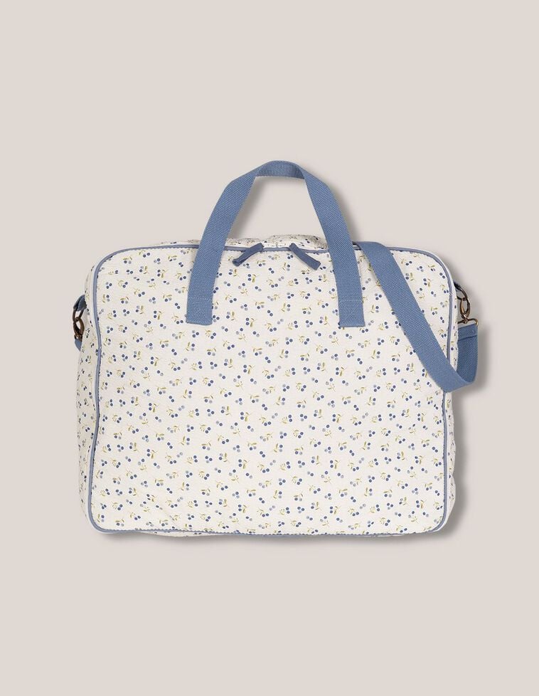 Valise imprimée écrue