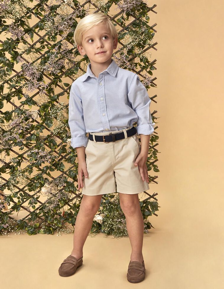 Chemise événementielle bleu clair