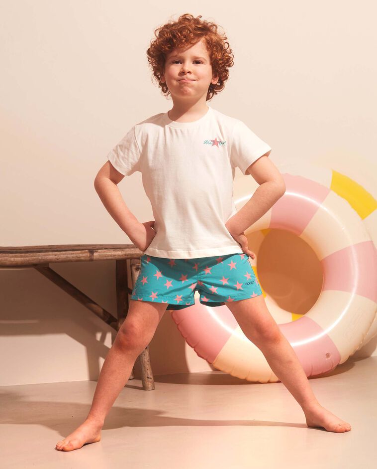 T-shirt com estrela branco/a