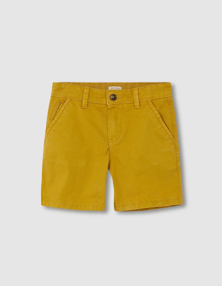 Bermudas de estilo chino  mostarda