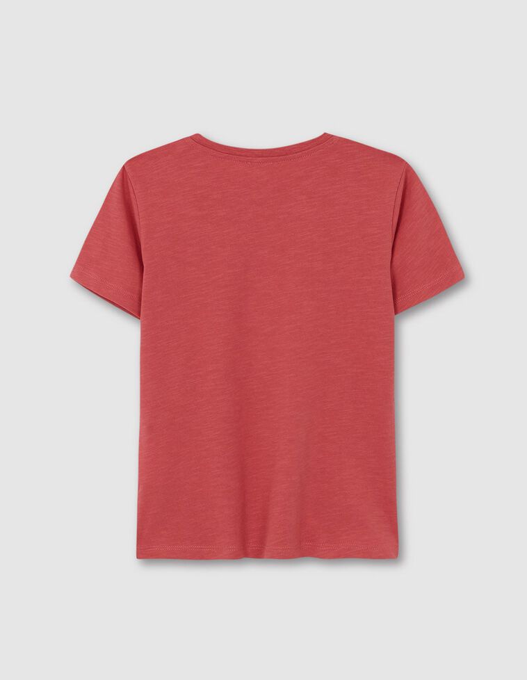 Erdbeerfarbenes-Ruder-T-Shirt