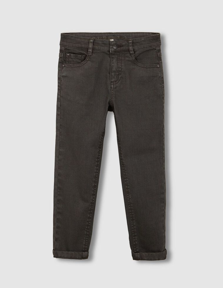Pantalon 5 poches en sergé gris