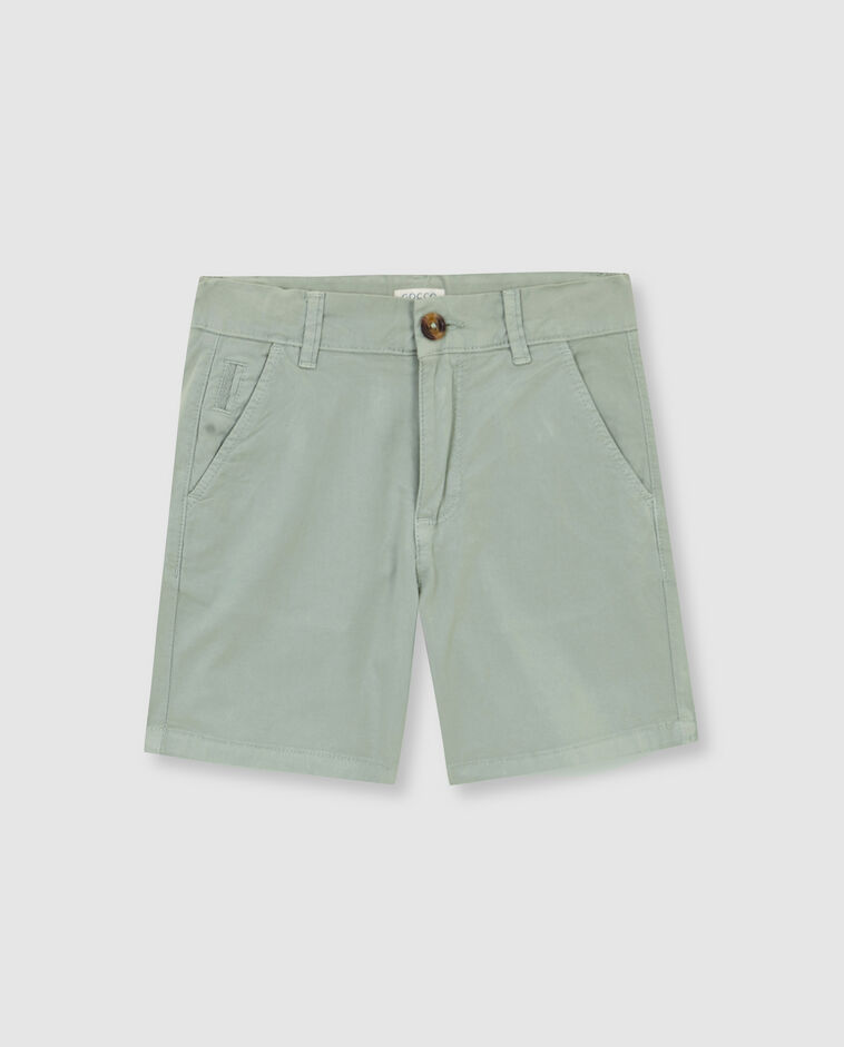 Short chino vert